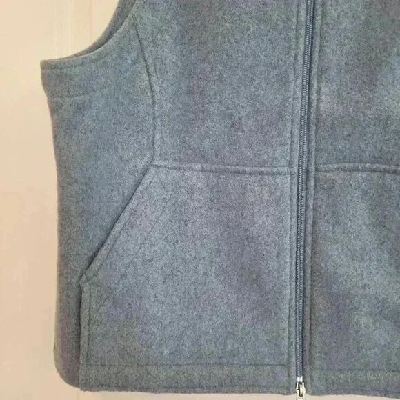 Royal Robbins Women's Heather Blue Polyester Felted Zip Front Vest - Picture 8 of 9